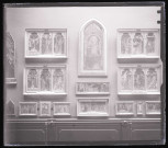 Tableaux représentant la Vie de la Vierge exposés au musée du Louvre de Paris (Seine).