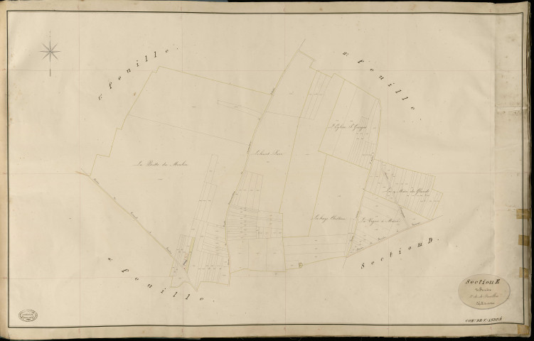 Saint-André-de-l'Eure. Section E _ de Ferrière _ 3e de 4 Feuilles