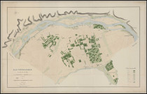 Cours de la Seine - "Plan topographique du cours de la Seine du bas de Poses jusqu'à Portejoie. Feuille n°21".
