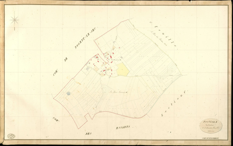 Nuisement (Le). Section A _ des Minières _ 2e et dernière Feuille