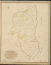 Saint-Ouen-d'Attez. Tableau d'assemblage _ du Plan Parcellaire de la Commune de Saint Ouen-d'Attel _ Canton de Breteuil - Evreux - Eure. _ Terminé sur le Terrain en 1829 , sous l'administration de M. Le Vicomte Raymond Delaître , Préfet _ M. védie, Maire _ sous la Direction de M.Boullenger, Directeur des Contributions directes _ M. Hautier, Géomètre en Chef. _ Par M. Lecerf, Géomètre de 1re classe.