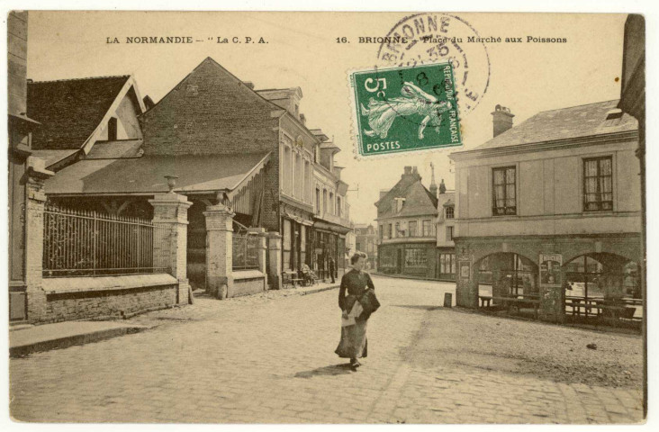 Brionne. Place du Marché aux Poissons.