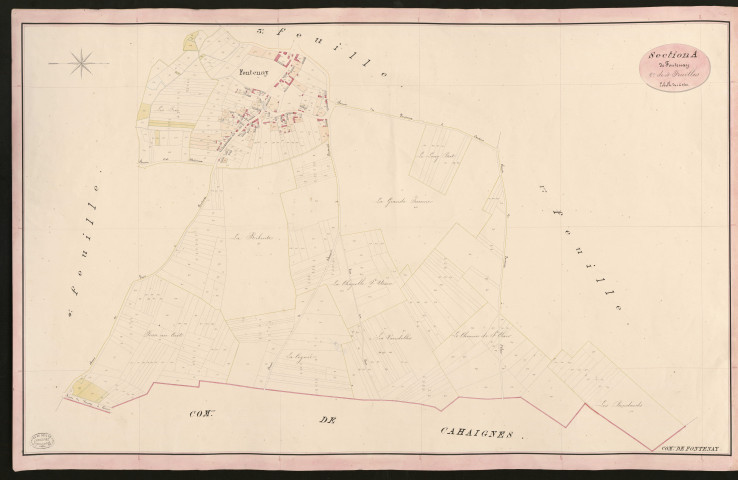 Fontenay-en-Vexin. Section A _ de Fontenay _ 2e de 4 Feuilles