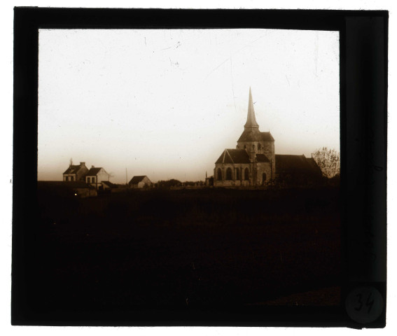 Église de Poses (Eure), chevet.