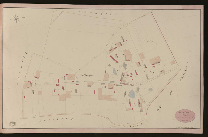 Tronquay (Le). Section C _ de l'Eglise _ 4e et dernière Feuille