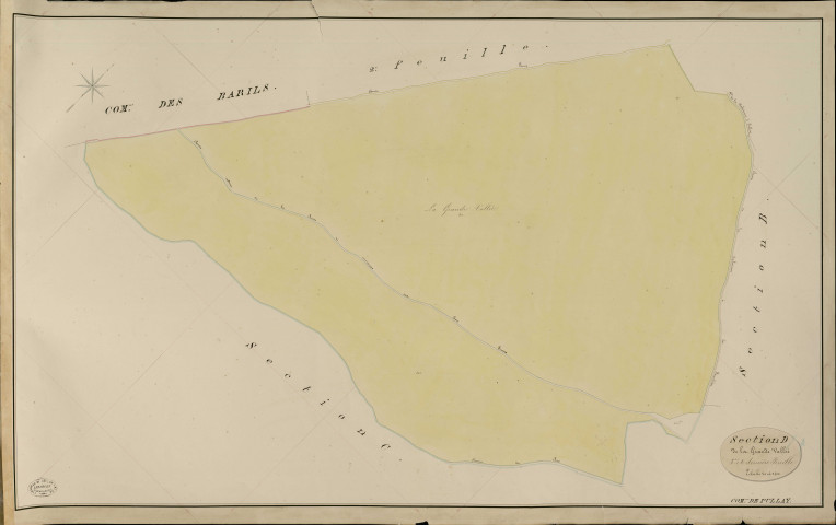 Pullay. Section D _ de la Grande Vallée _ 3e et dernière Feuille