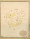 Hellenvilliers. Tableau d'assemblage _ du Plan Parcellaire de la Commune d'Hellenvilliers _ Canton de Damville - Evreux - Eure. _ Terminé sur le Terrain le 7 Juin 1839 , sous l'administration de M. de Monicault, Préfet _ M. d'Erard, Maire _ sous la Direction de M. Garnier, Directeur des Contributions directes _ M. Le Fébure, Géomètre en Chef. _ Par M. Drouet, Géomètre de 1re classe.