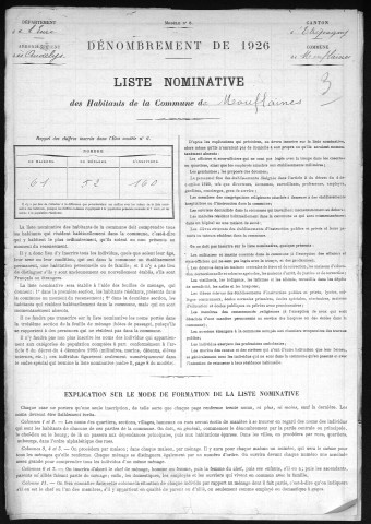 MOUFLAINES 1926