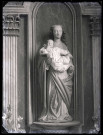 Église de Barc (Eure), statue de Vierge à l'enfant.
