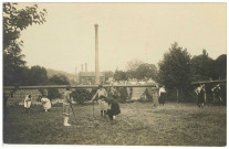 Louviers-Ville. Patronage Jeanne d'Arc Jeu de bilboquet 1920.