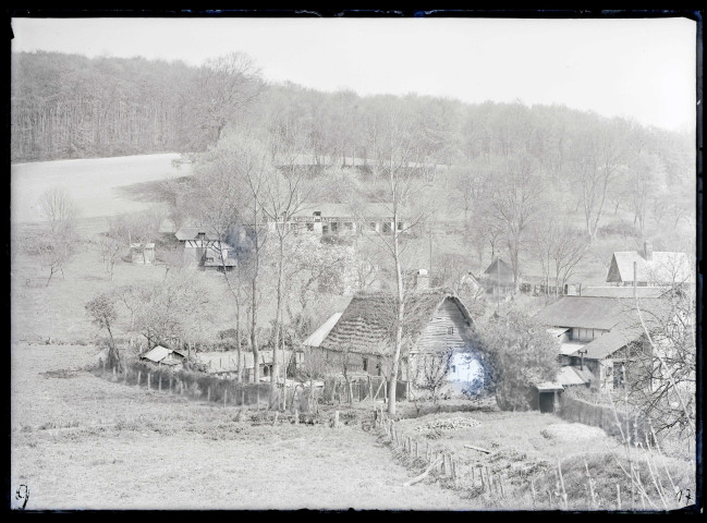 La chaumière de la famille Alem près du Roule (Eure).