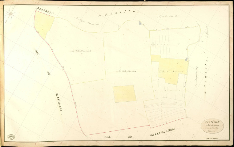 Roman. Section D _ du Bois de la Marquerie _ 2e de 3 Feuilles