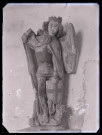 Église du Tilleul-Lambert (Eure), statue de Saint-Michel.