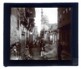 Souk du Caire (Égypte) dans le quartier de la mosquée.