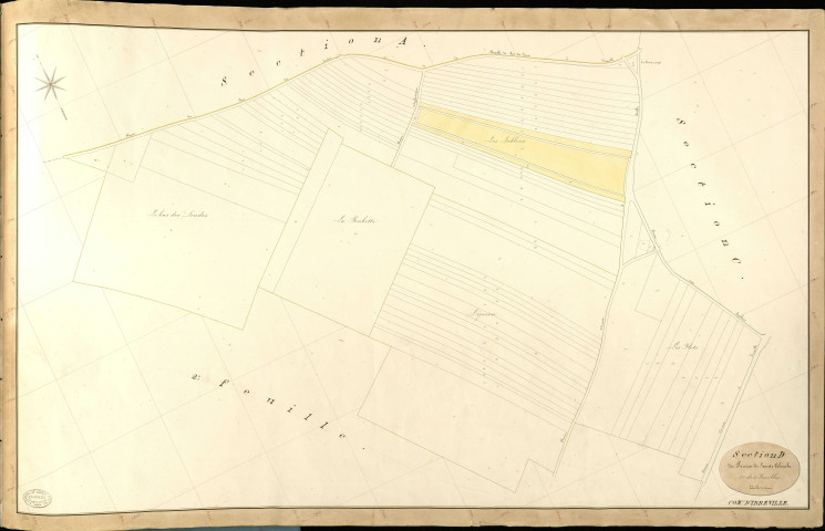 Irreville. Section D _ du Poirier de Sainte Colombe _ 1re de 2 Feuilles