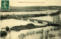 Andelys (Les). Pendant les grandes eaux - Le Pont.