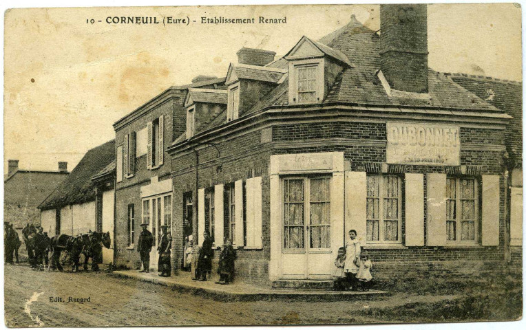 Avrilly. Établissement Renard Café.