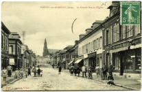 Fleury-sur-Andelle. La Grande Rue et l'Eglise.