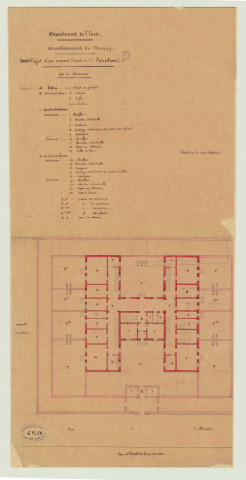 Bernay _"Avant projet d'une maison d'arrêt et de correction. Rez-de-chaussée".
