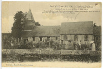 Sainte-Croix-sur-Aizier. L'Eglise (Xe siècle) remarquable par ses trois verrières du XVIe siècle. En 1027, la paroisse de Ste-Croix fut donnée à l'abbaye de Fécamp par le duc Richard II. Elle était une dépendance de la baronnie d'Aizier.