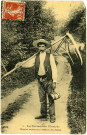 Divers. La Normandie illustrée. - Ouvrier moissonneur revenant des champs.