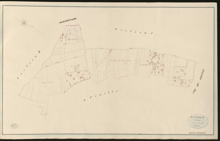 Courbépine. Section D _ du Buisson _ 1re de 2 Feuilles