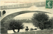 Courcelles-sur-Seine. Paysage au bord de la Seine.