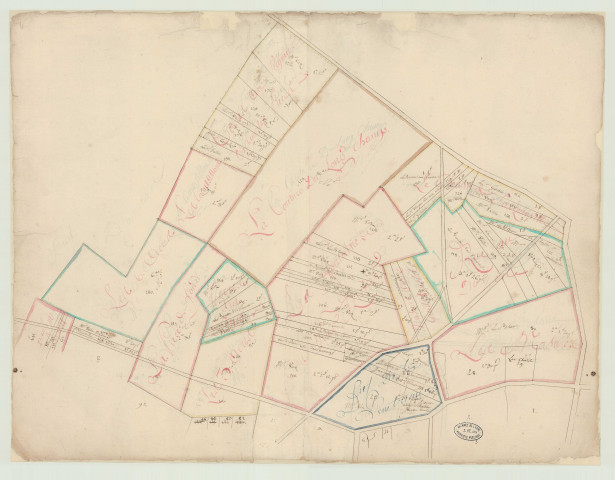 Mesnil-Fuguet (Le) - "Carton d'emplacement de tout le fief du Mesnil-Fuguet". *