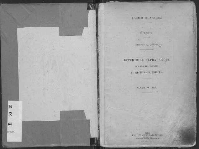 Bernay. Répertoire alphabétique (1909)