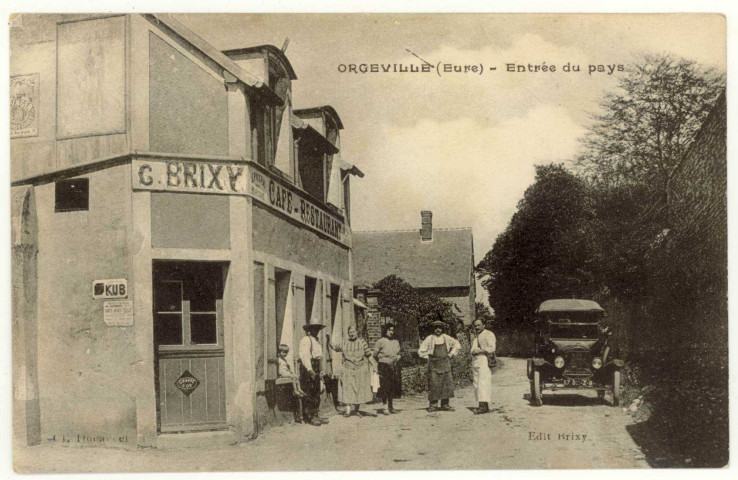 Caillouet-Orgeville. Entée du Pays.
