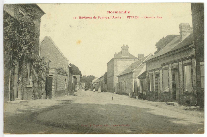 Pîtres. Environs de Pont-de-l'Arche - Pîtres - Grande Rue.
