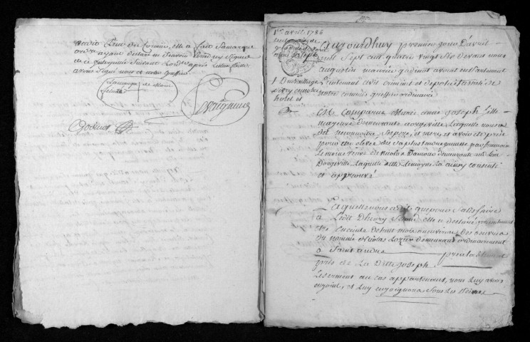 Déclarations de grossesse, en vertu de l'édit d'Henri II et de la déclaration royale de 1708