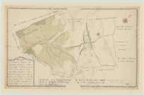 Vauroux (Le) (Oise) - "Plan de la terre et seigneurie du Quesneger". *