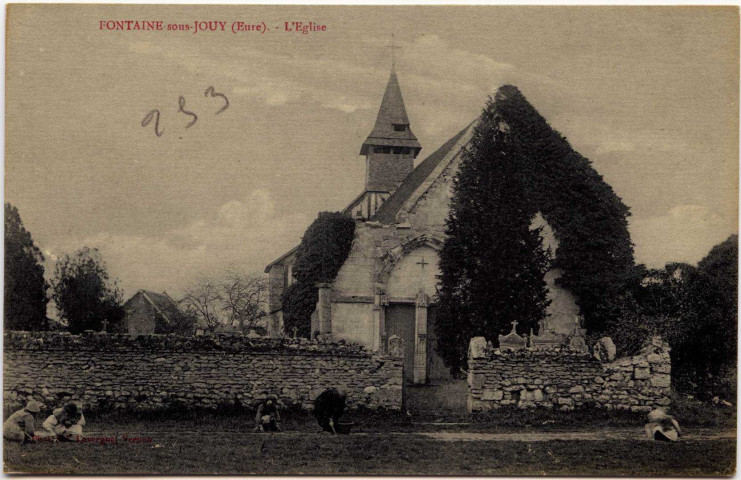 Jouy-sur-Eure. L'Eglise.