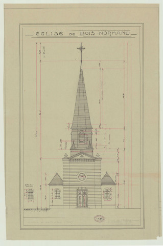 Bois-Normand _"Eglise de Bois-Normand. Plan".