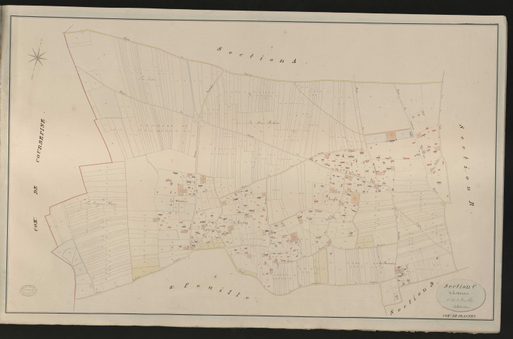 Plasnes. Section C _ de la Mitatrie _ 1re de 2 Feuilles