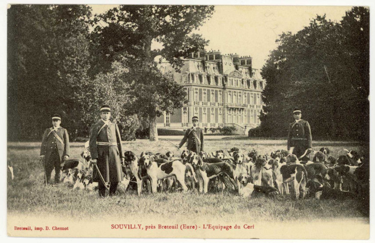 Bémécourt. Souvilly, près Breteuil- Equipage du Cerf.