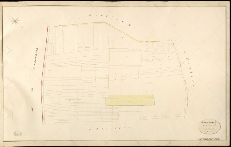 Hardencourt-Cocherel. Section B _ des Grandes Noes _ 1re de 6 Feuilles