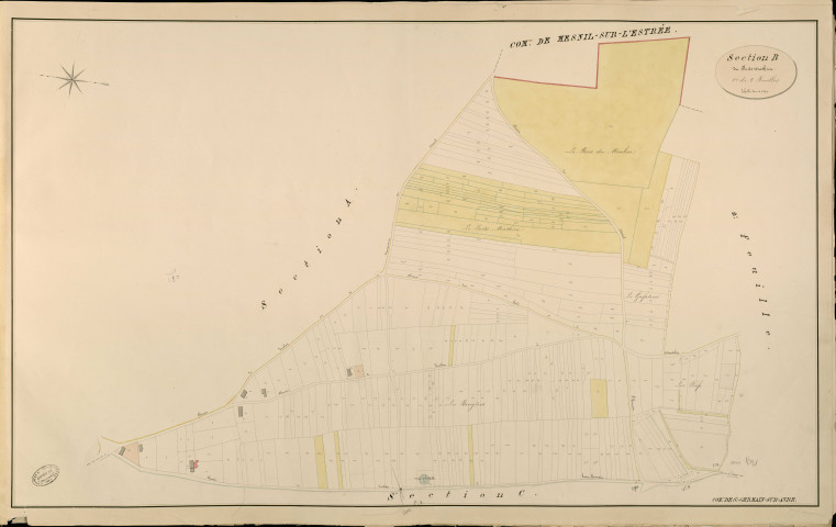 Saint-Germain-sur-Avre. Section B _ du Puits Mathieu _ 1re de 2 Feuilles