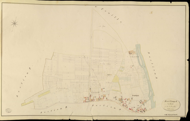 Acquigny. Section G _ de Becdal _ 1re de 2 Feuilles