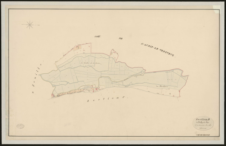 Bernay. Section B _ de Bouffey et du Bosc _ 3e et dernière Feuille