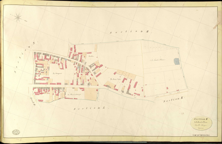 Neubourg (Le). Section M _ de la Porte de Pierre _ Feuille Unique