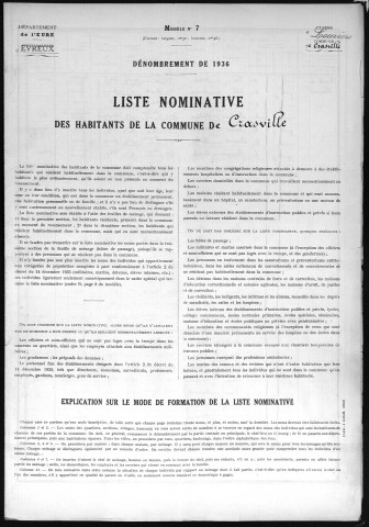 CRASVILLE 1936