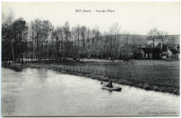 Ezy-sur-Eure. Vue sur l'Eure.
