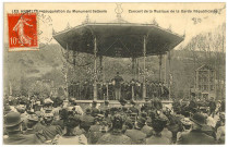 Andelys (Les). Inauguration du Monument Sellenik. Concert de la Musique de la Garde Républicaine.