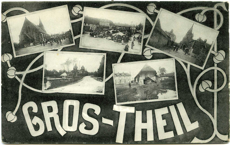 Gros-Theil (Le). Carte souvenir.