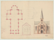 Evreux _Eglise de Navarre, projet.
