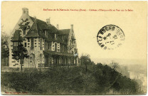 Herqueville. Environs de St-Pierre-du-Vauvray (Eure). - Château d'Herqueville et Vue sur la Seine.