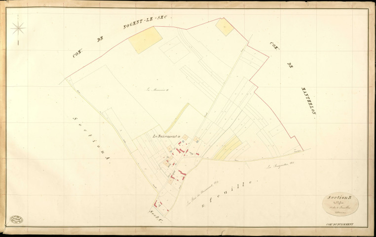 Nuisement (Le). Section B _ de l'Eglise _ 1re de 2 Feuilles