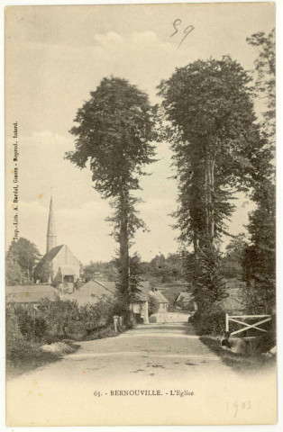 Bernouville. L'Eglise.